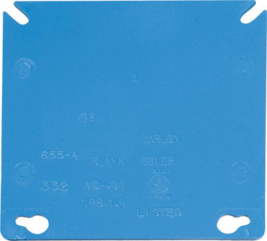 Cover Blank Pvc Squ 4"