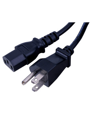 Ac Power Cord 6' Blk 1pk