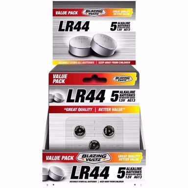 BATTERIES LR44/AG13 5PK