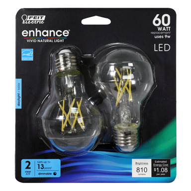 Led A19 E26 Dl 60w 2pk