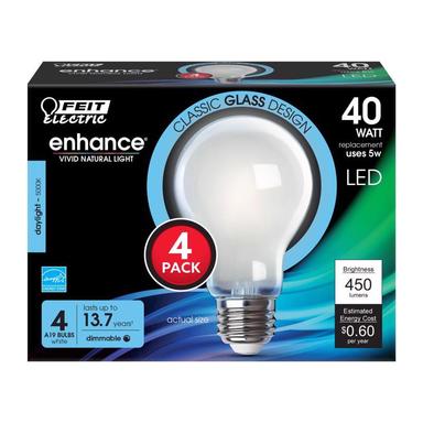 Led A19 E26 Dl 40w 4pk