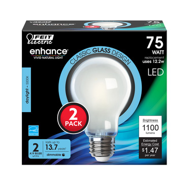 Led A19 E26 Dl 75w 2pk