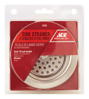 TWIST SINK STRAINER 3-1/