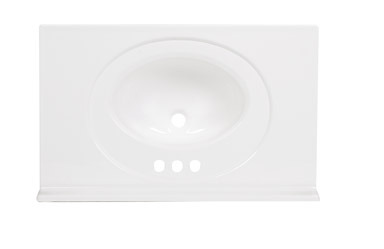 SINK SOLID WHITE 31X19