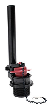 Valve Flush Plastic Blk