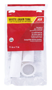 WASTE ARM PVC1.5X7"SJ BG