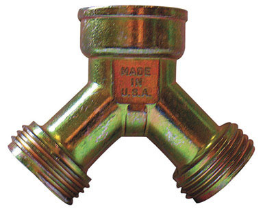 HOSE WYE 3/4" BRASS