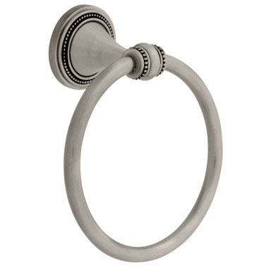 TOWEL RING BEADED SATIN N