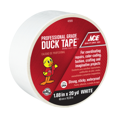 DUCT TAPE 20YD WHITE ACE