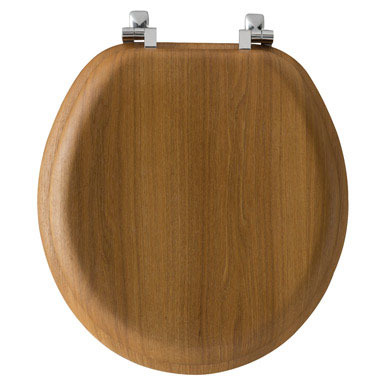 Toilet Seat Rnd Oak Vnr