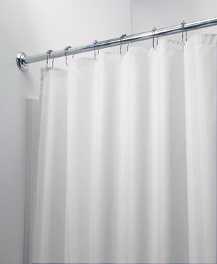 Shower Curtain/liner Wht