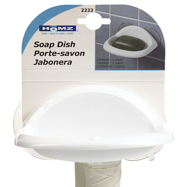 Soap Dish Plastic Wht