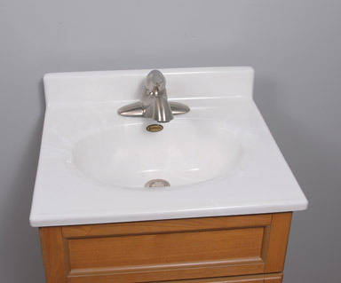 VANITY TOP OVL19.5X17W/W