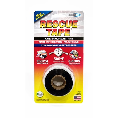 RESCUE TAPE 1" X 12' BLK