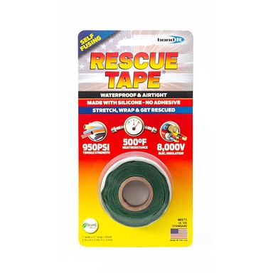 RESCUE TAPE 1" X 12' GRN