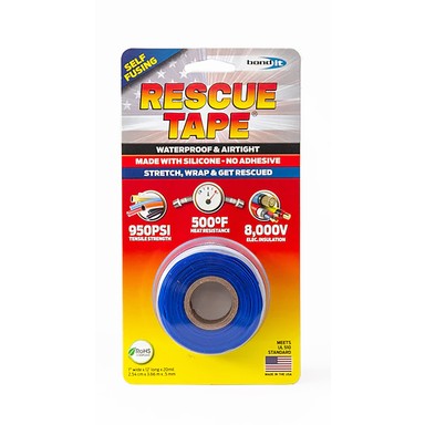 RESCUE TAPE 1" X 12' BLU