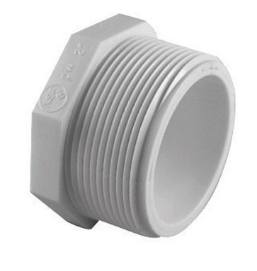 PLUG SCH40 PVC 1.25" MPT