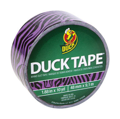 DUCK TAPE PRPL ZEBRA10YD