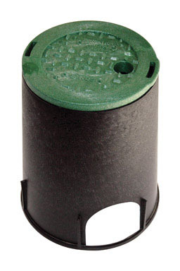 VALVE BOX ROUND 6" BLACK