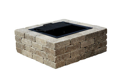 NS SQ FIREPIT KIT PECAN