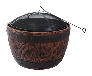 WHISKEY BARREL FIREBOWL