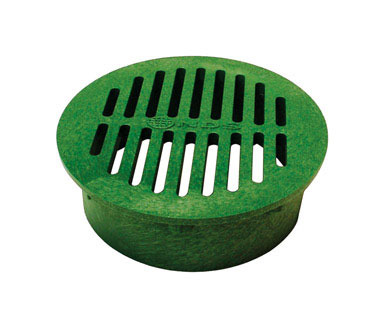 GRATE ROUND 6" GREEN