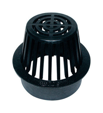 ATRIUM GRATE 6" BLACK