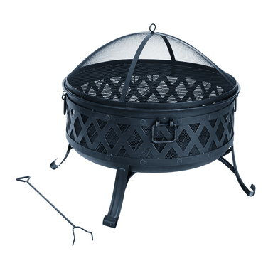 FIRE PIT STL RND 29"D