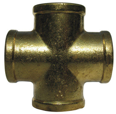 BRASS CROSS 1/4 FPT