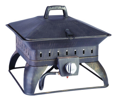 FIREPIT SQ LP GAS PORTBL