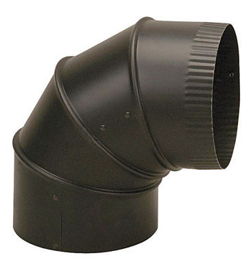 Elbow 90adj Blk Stl 7"