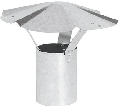 Roof Rain Cap Galv 8"30g