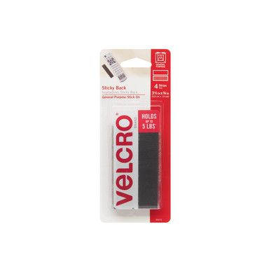 VELCRO STRIP 4" BLACK