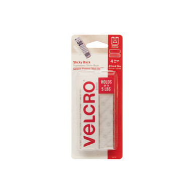 VELCRO STRIP 4" WHITE