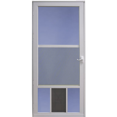 PET STORM DOOR 36" WHT