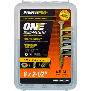 MULTISCREW #8X2-1/2" 1LB