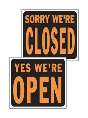 Sign Open/closed Jumbo