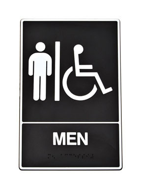 Sign Ada Handicapped Men