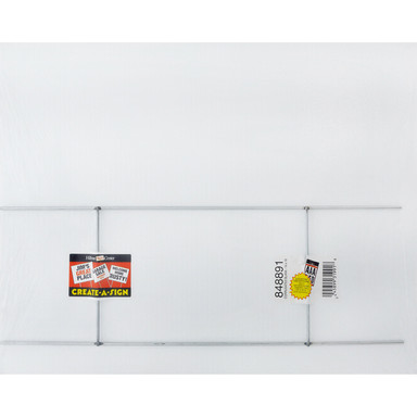 SIGN BLANK WHT 14X18"