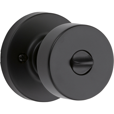 ENTRY KNOB ROUND MAT BLK