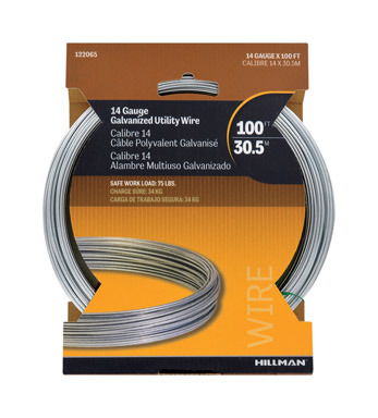 WIRE 14GAX100' STEEL