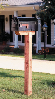 POST MAILBX CEDAR 4"X4"