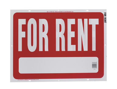 Sign For Rent 18x24 Plst