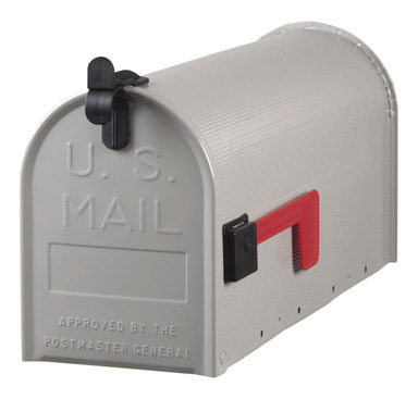 MAILBOX RURAL #1 GRAY