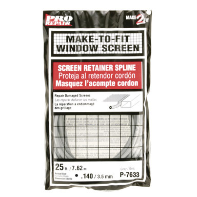 Spline Scrn 0.14"x25'gr