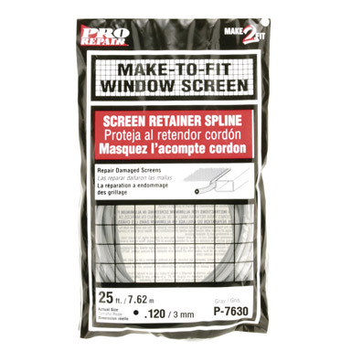 Spline Screen0.12x25'gry