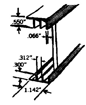 TRACK DOOR SLIDE1/4X72"