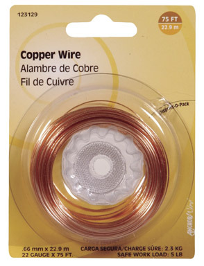 WIRE COPPER 22GA 75'