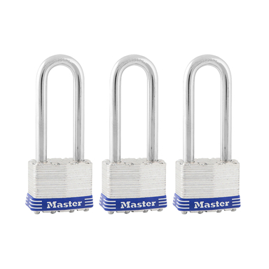 Padlock1-3/4"longsh Pk3