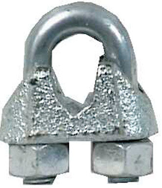 WIRE ROPE CLIP 1/4"GALV